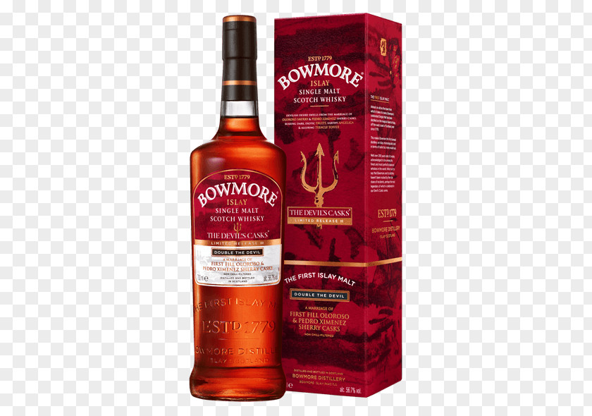 Whiskey Cask Bowmore Scotch Whisky Single Malt Islay PNG