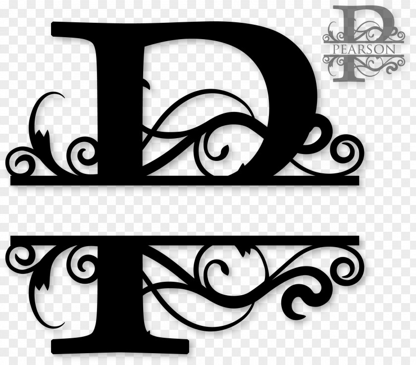 Monogram Letter Clip Art PNG