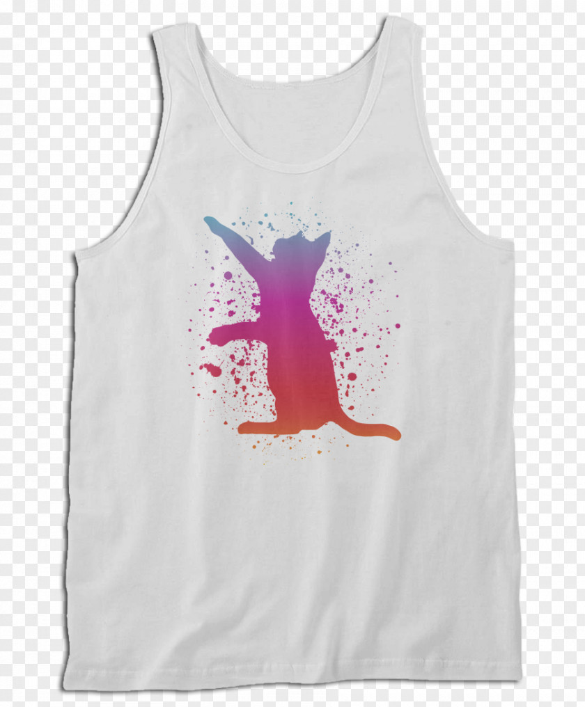 Painted Cat T-shirt Clothing Sleeveless Shirt Outerwear PNG