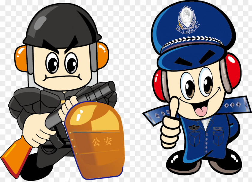 Police Vector Material Officer Cartoon Comics PNG
