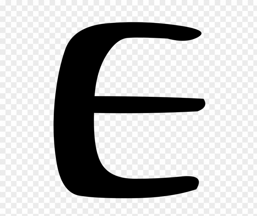 Greek Epsilon Alphabet Letter Uncial Script Font PNG