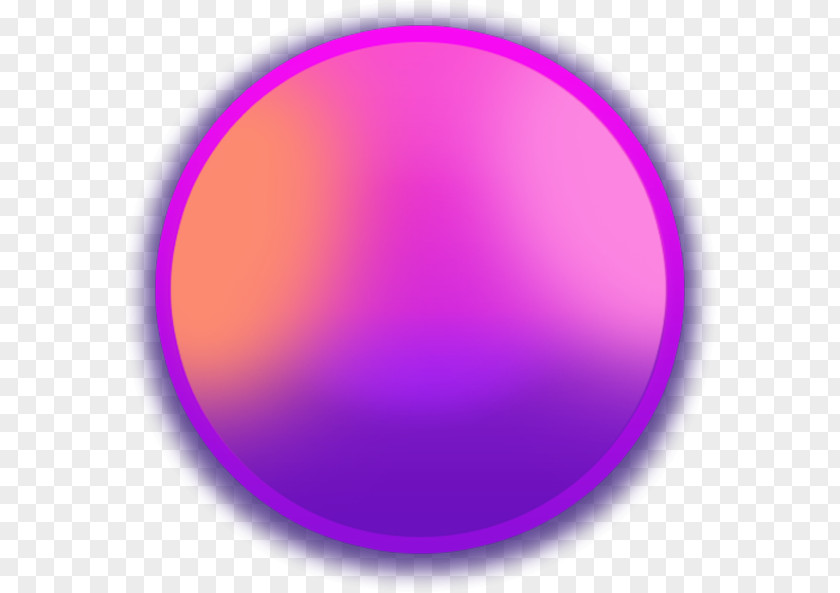Purple Circle Color Gradient Button PNG