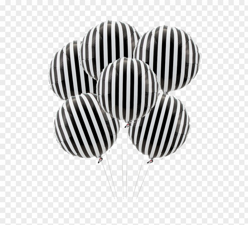 Balloon Float Black Striped Mylar Balloons 2 Sets Party Blue PNG