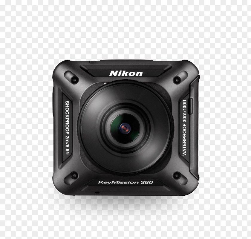 Camera Action Nikon KeyMission 360 4K Resolution Immersive Video PNG