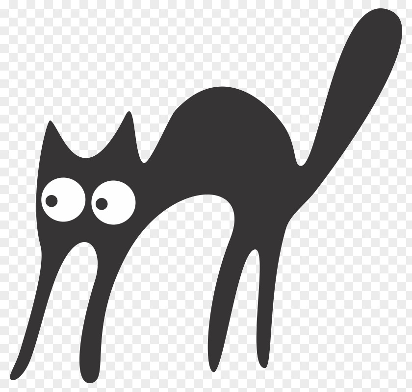Cat Black Clip Art Vector Graphics PNG