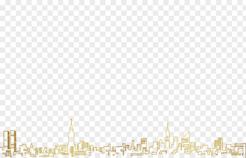 Golden City Silhouette Angle Pattern PNG