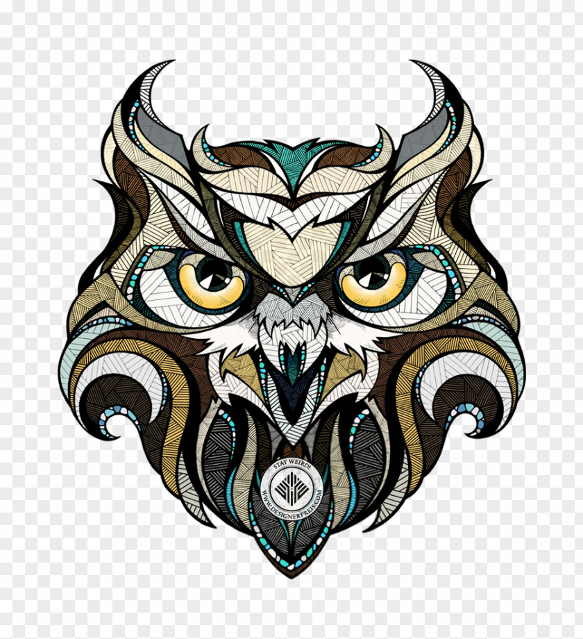 Hand-painted Owl Drawing PNG