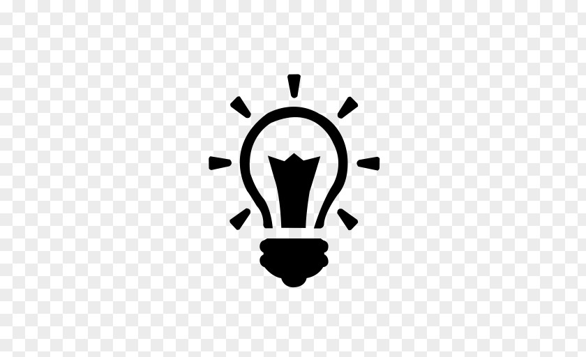 Light Incandescent Bulb Icon Design PNG