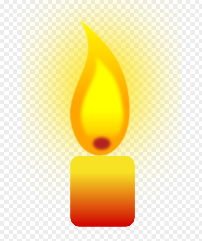 Candle Flame Clipart Yellow PNG