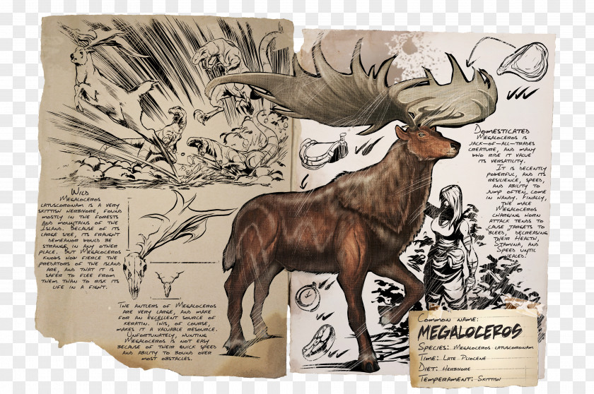 Dinosaur ARK: Survival Evolved Irish Elk Antler PNG