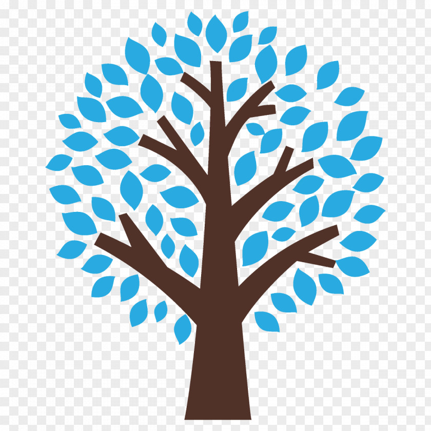 Electric Blue Plant Tree Leaf Turquoise Line Branch PNG