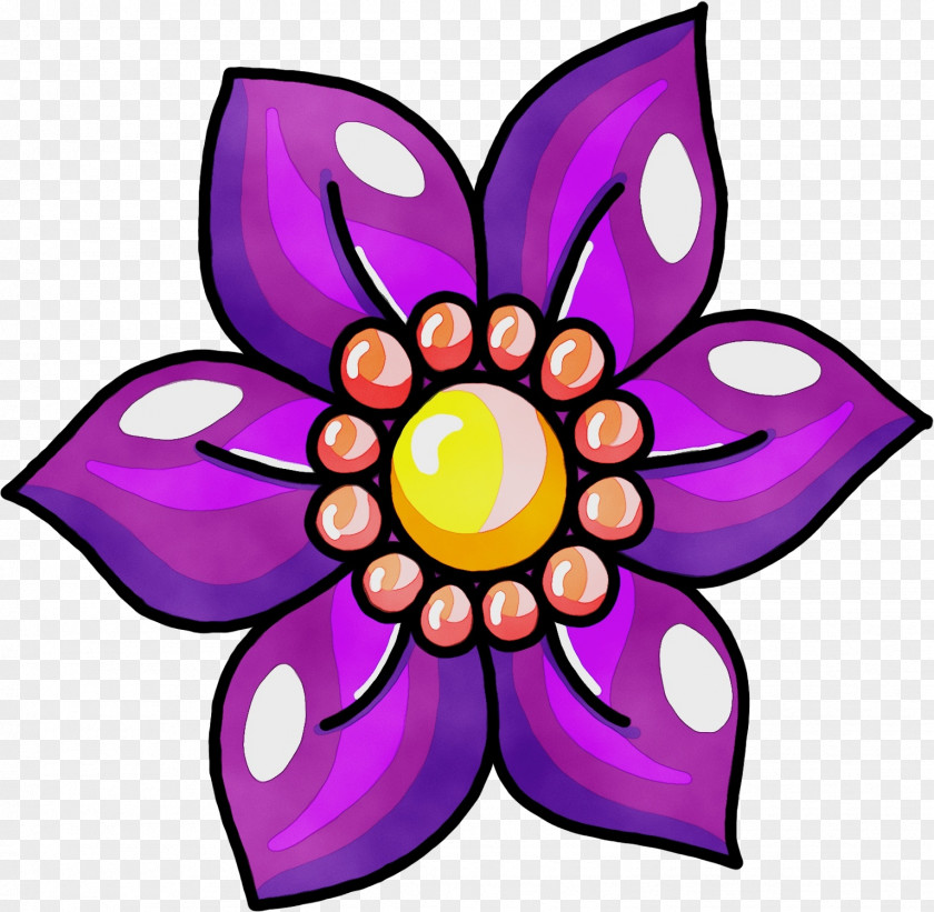 Magenta Wildflower Clip Art Petal Violet Purple Pink PNG