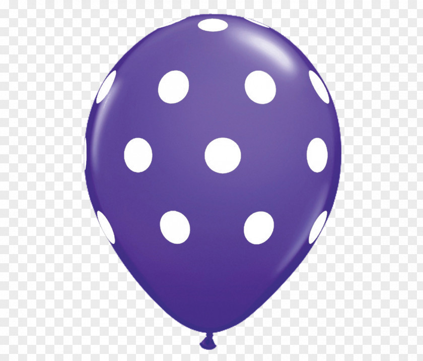 Polka Dot Gas Balloon Birthday Party PNG