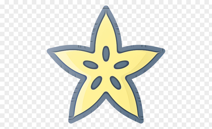 Symbol Plant Yellow Star PNG