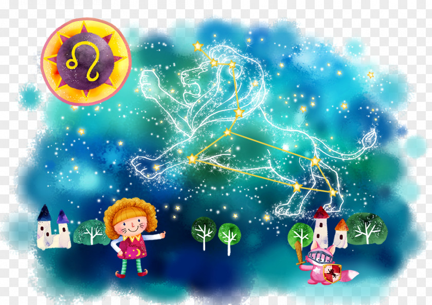 Cartoon Leo Constellation Zodiac Taurus PNG