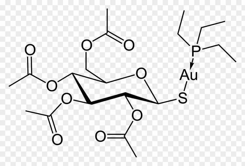 Gold 1,2,3,4,6-Pentagalloyl Glucose Auranofin Aurotioprol PNG