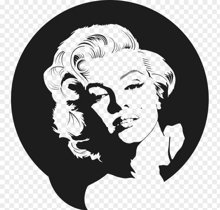 Marilyn Monroe Vector Graphics Drawing Illustration Image PNG