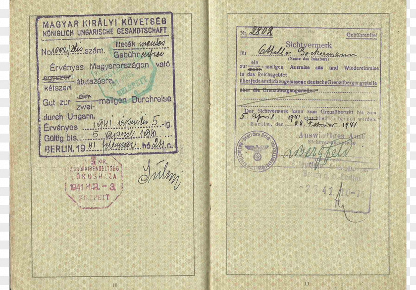 Passport Paper Material Font PNG