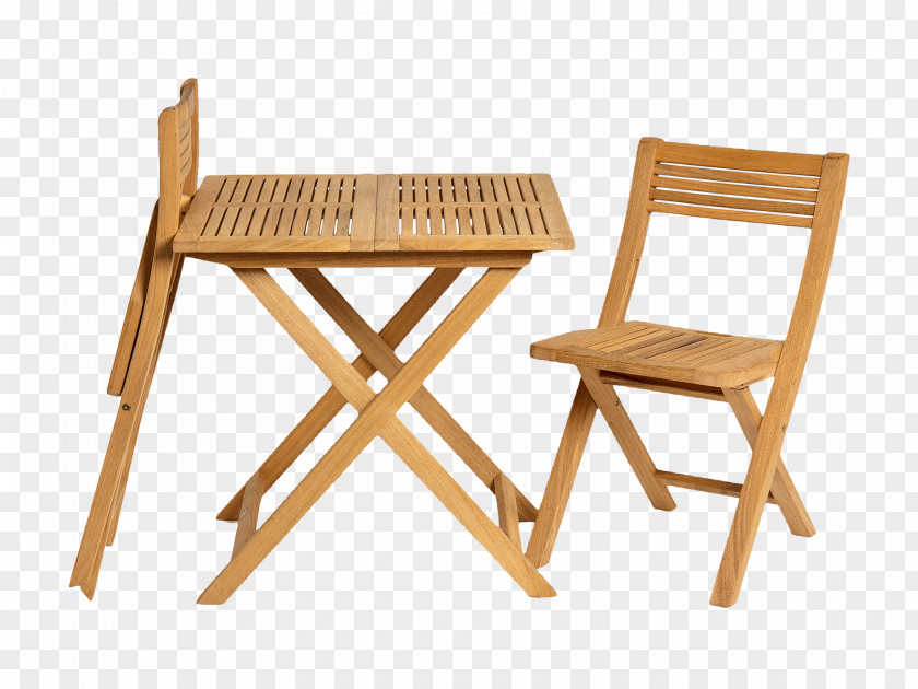 Folding Chair Table Garden Furniture Wood PNG