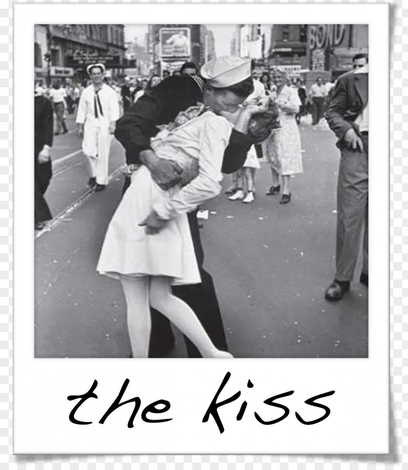 Kiss V-J Day In Times Square International Kissing Photograph PNG