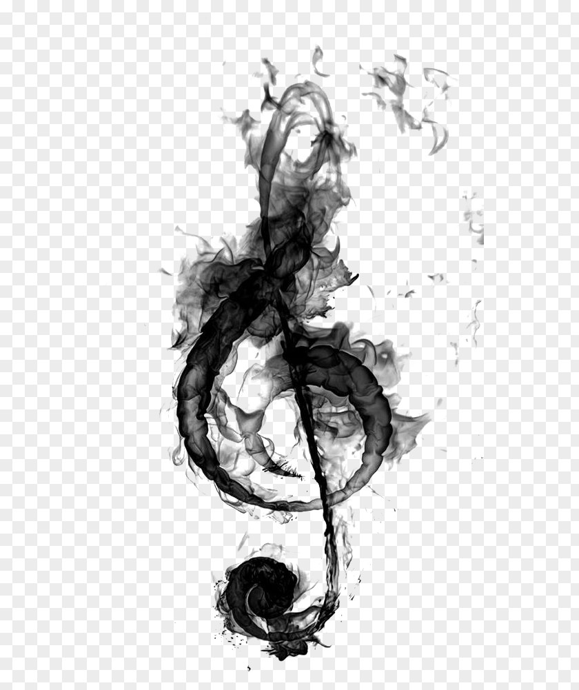 Note Clef Treble Musical Drawing PNG
