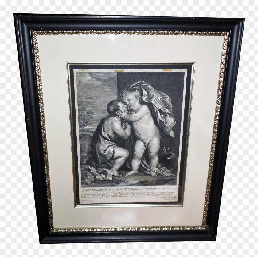 Painting Picture Frames MCS Archival Matted Frame Engraving Printed In The Year 1666. PNG
