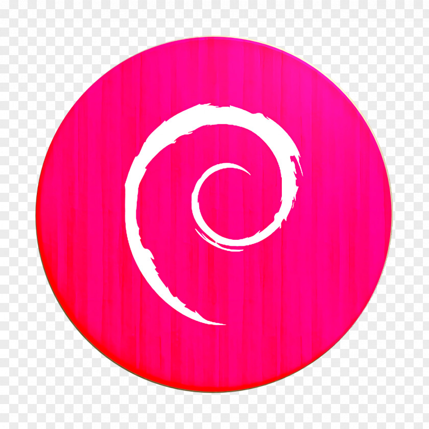 Spiral Symbol Debian Icon PNG