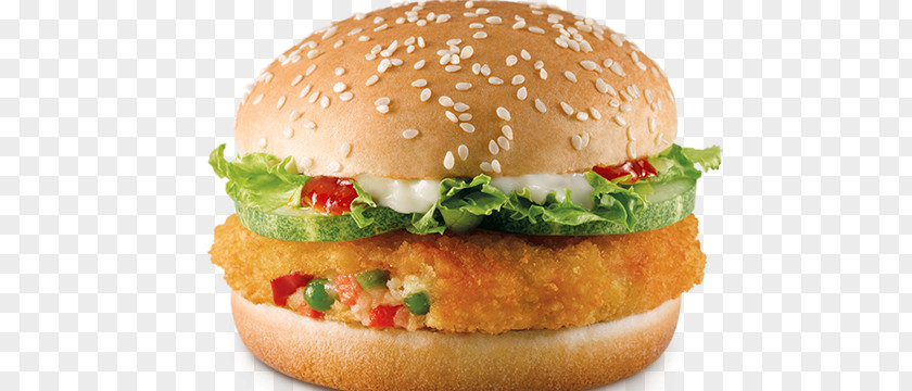 Vegetable Veggie Burger Hamburger Aloo Tikki Vegetarian Cuisine McDonald's Big Mac PNG