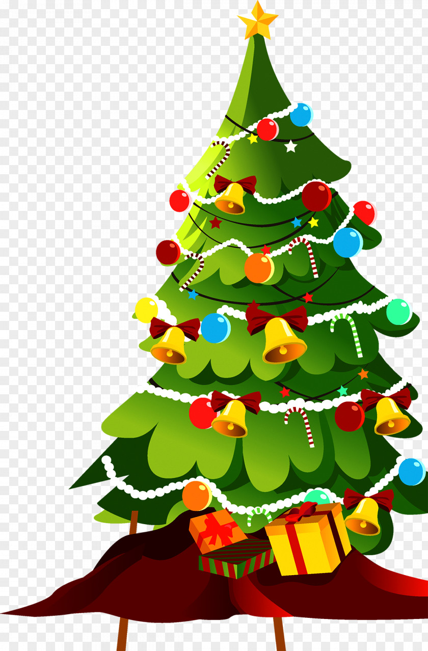 Christmas Tree Santa Claus Euclidean Vector PNG