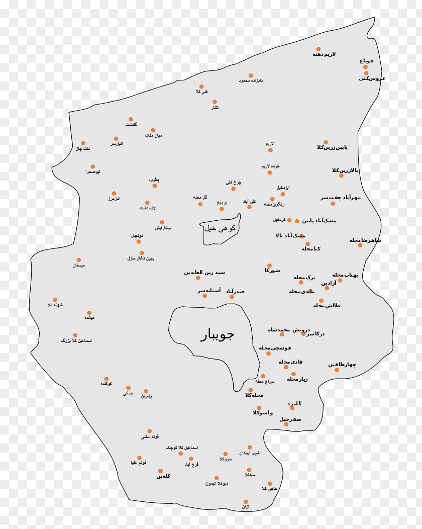 Map Juybar Babol Qaem Shahr Amol Savadkuh County PNG