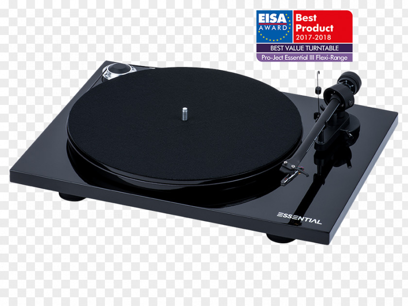 Turntable Pro-Ject Essential III Audio Phonograph Record PNG