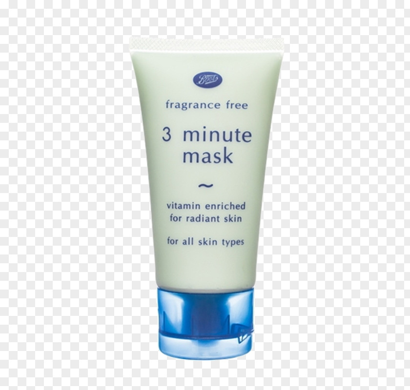 BOOTS Boots Vitamin Three Minutes Mask Actual Product UK Cream Lotion Facial PNG