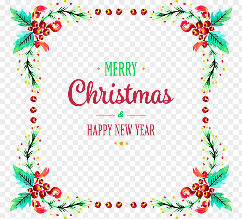 Christmas Fruit Border New Year Gift PNG