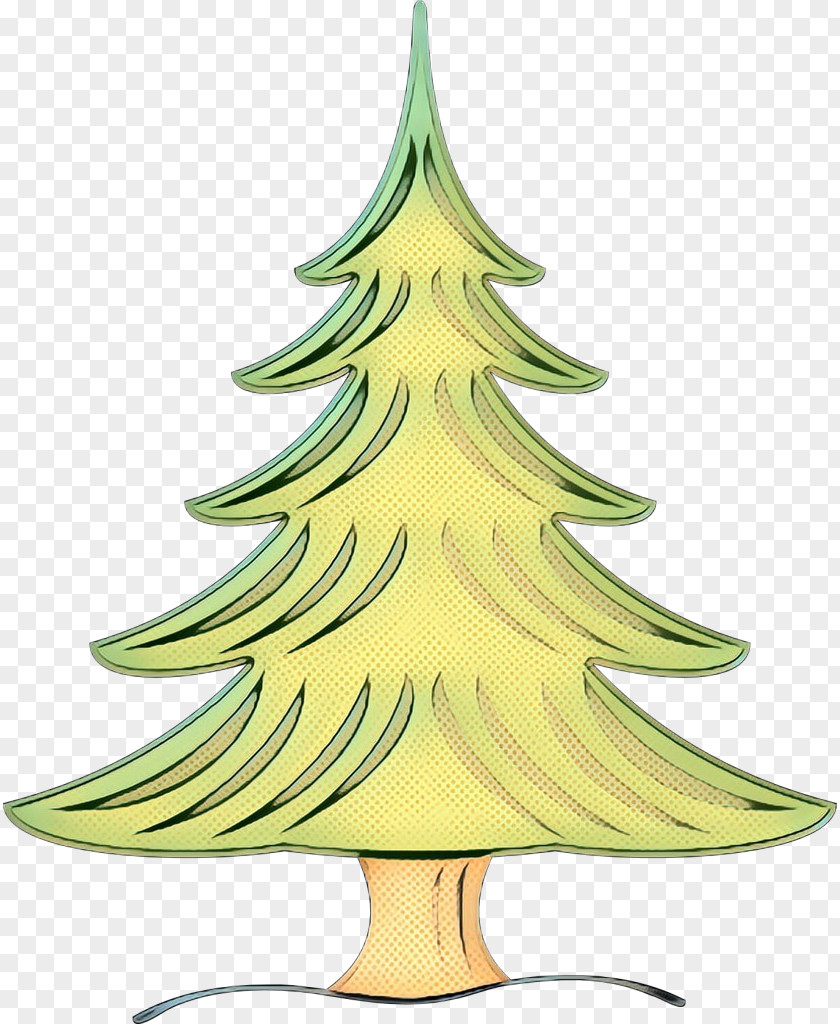 Christmas Ornament Pine Tree Silhouette PNG