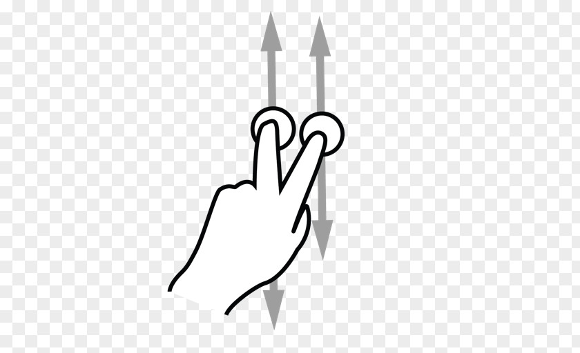 Fingers Finger Laptop Touchpad Black & White Magic Trackpad PNG