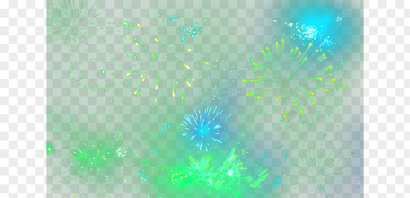 Fireworks Light Green Pattern PNG