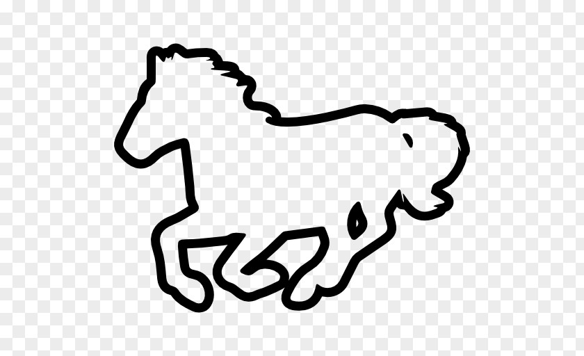 Horse Outline Gallop Equestrian Pony Clip Art PNG