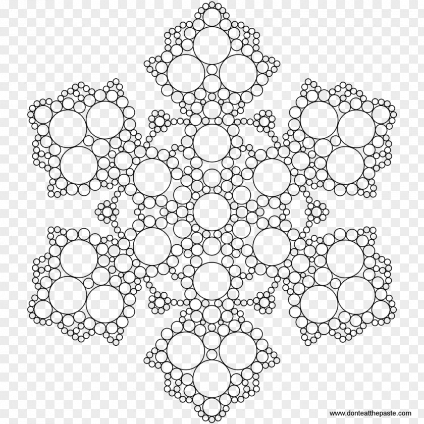 Snowflake Coloring Book Mandala Child PNG