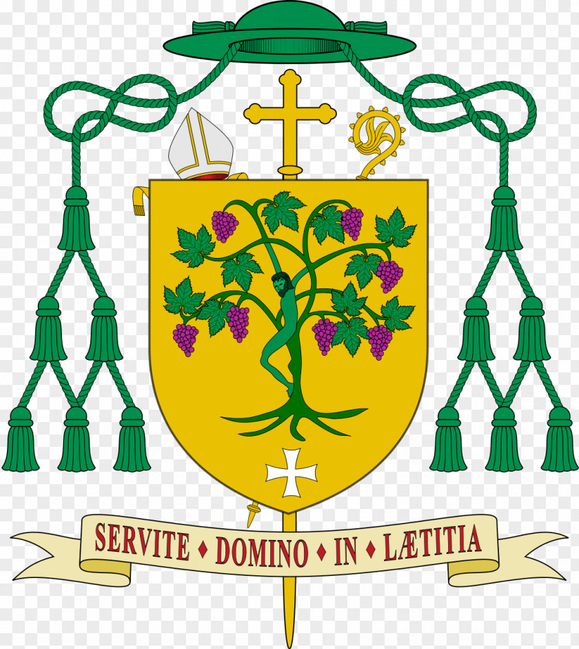 GORDO Titular Bishop Diocese Coat Of Arms Galero PNG