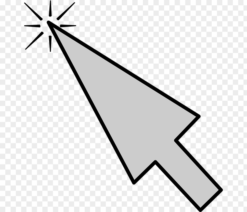 Mouse Cursor Line Art Angle Point Area PNG