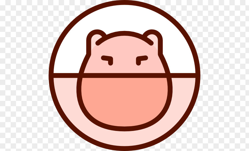 Pink Hippo Iconfinder Icon PNG