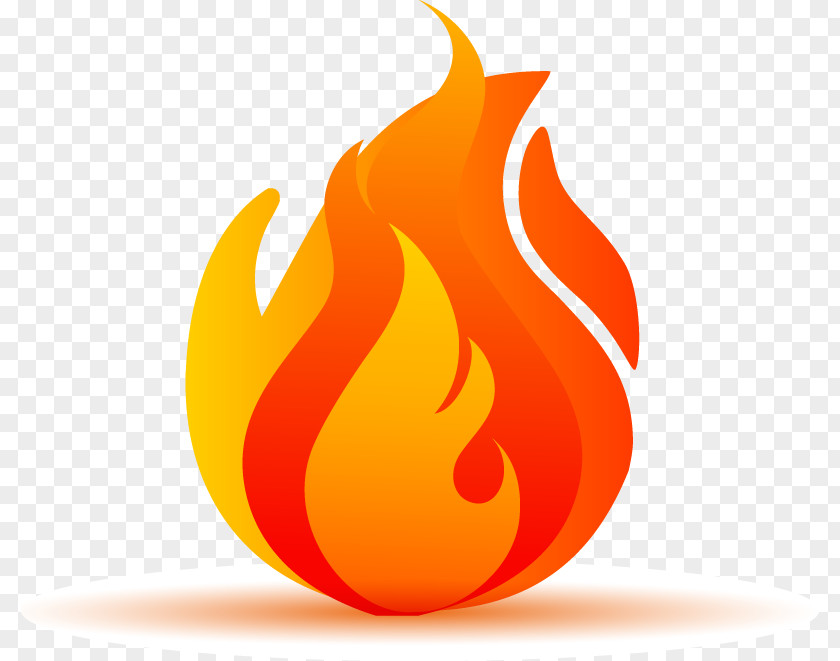 Cartoon Flame Vector Elements PNG