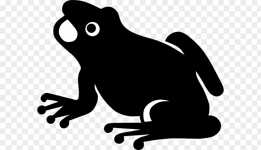 Frog Vector Silhouette Clip Art PNG