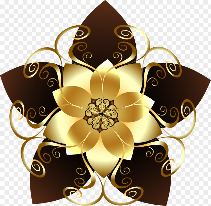 Madala Button Flower Floral Design Image PNG