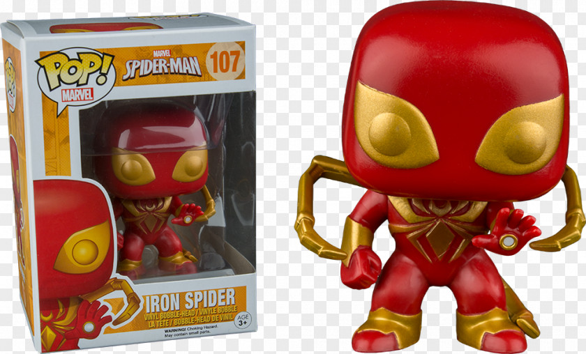 Spider-man Spider-Man Iron Man Spider Funko Bobblehead PNG