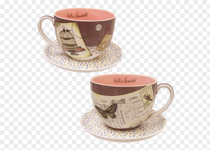 Couple Mug Teacup Coffee Saucer PNG