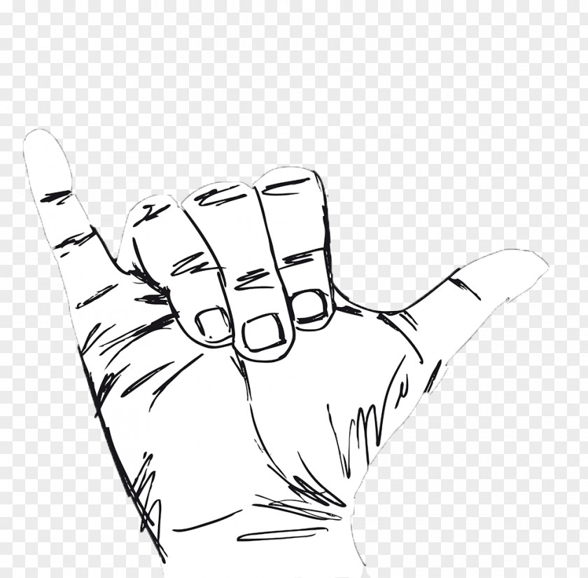 Hand Gesture Vector Graphics Drawing Illustration PNG