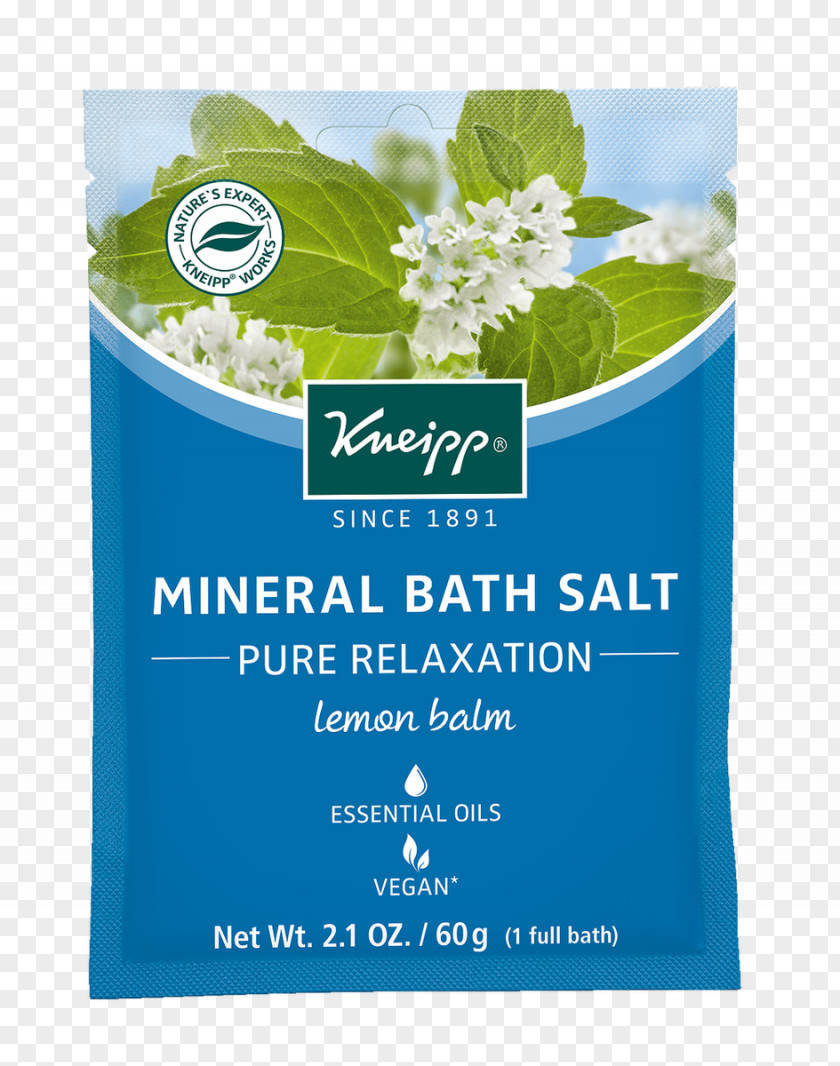 Lemon Balm Bath Salts Bathing Essential Oil Kneipp-Medizin PNG