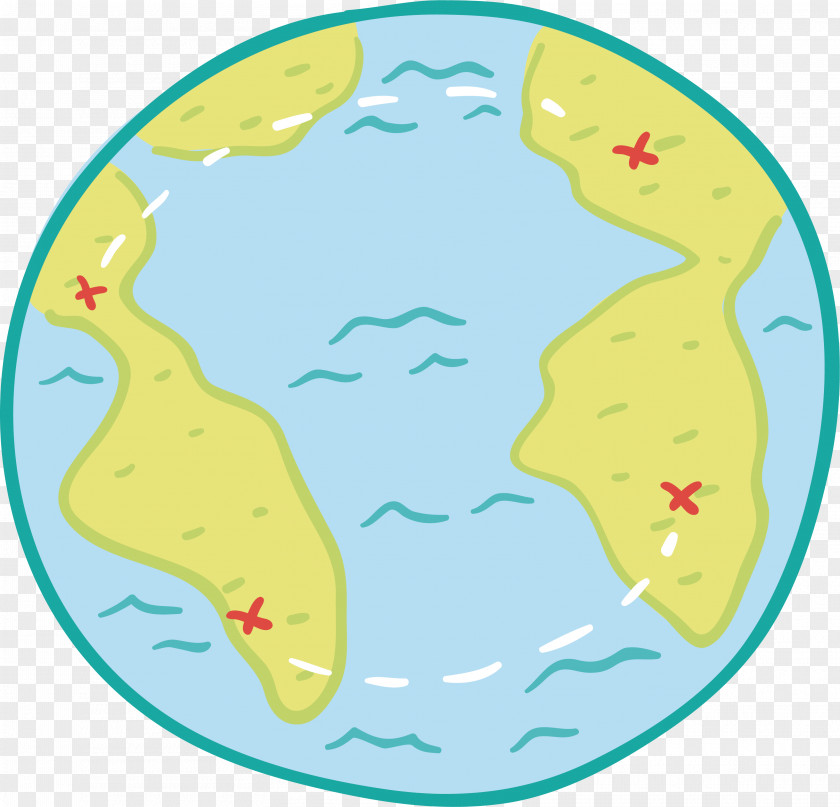Round Blue Adventure Map Organism Area Clip Art PNG