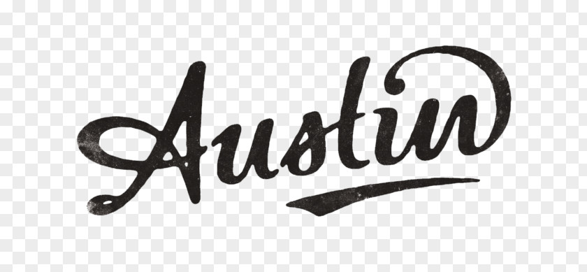 Lettering Manuscrito Logo Austin Brand Product Design PNG